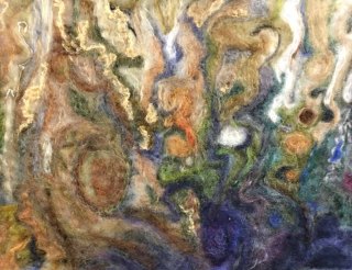 Penny Bamford, Jupiter Southern Clouds, Needlefelting