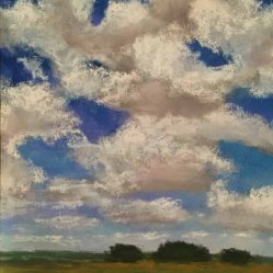 Robbie Drabek, Cloud Study, Pastel
